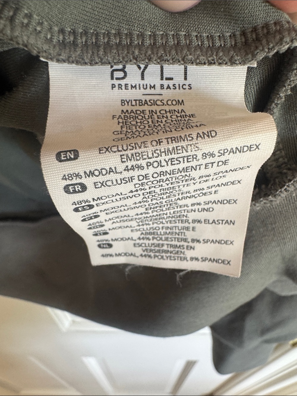 BYLT Women’s Gray Zip-Neck Pullover - Picture 3 of 7